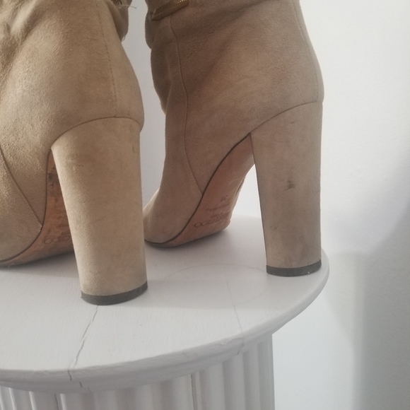 Jimmy Choo - Peep toe Mysen 100 boots - Picture 3 of 5